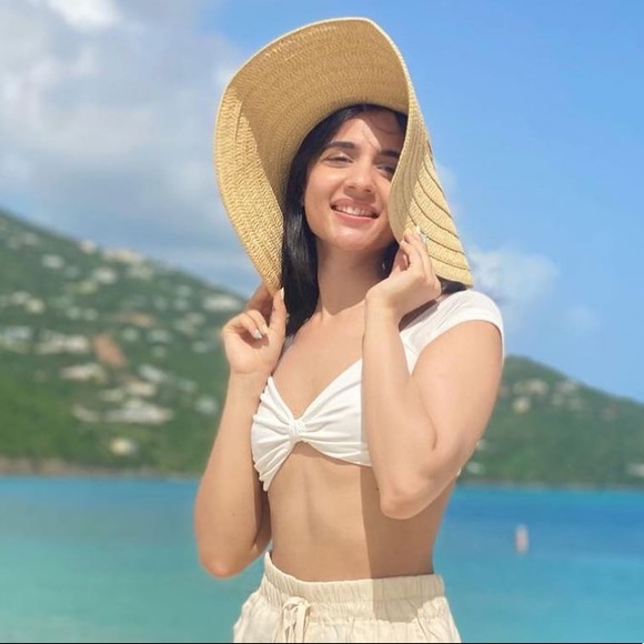 REVOLVE X Chantel Jeffries Catherine Bikini Top in white from Superdown - Picture 3 of 3